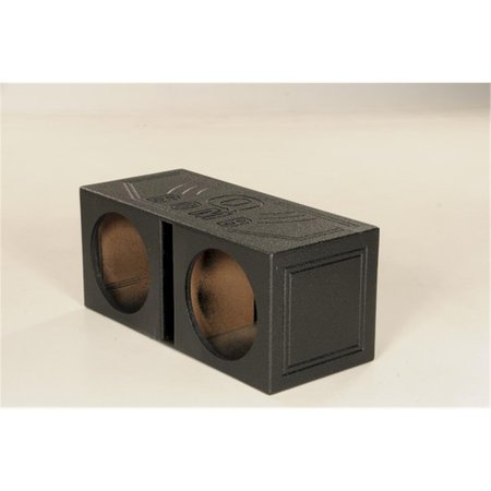 Q POWER Q Power QBOMB12V 32 x 14 x 14 in. Vented Speaker Box with Durable Bed Liner Spray QBOMB12V